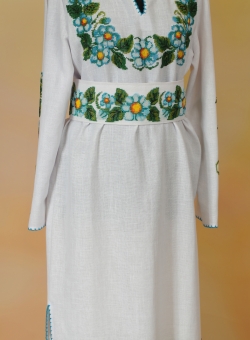 Ручна вишивка - платье ромашки